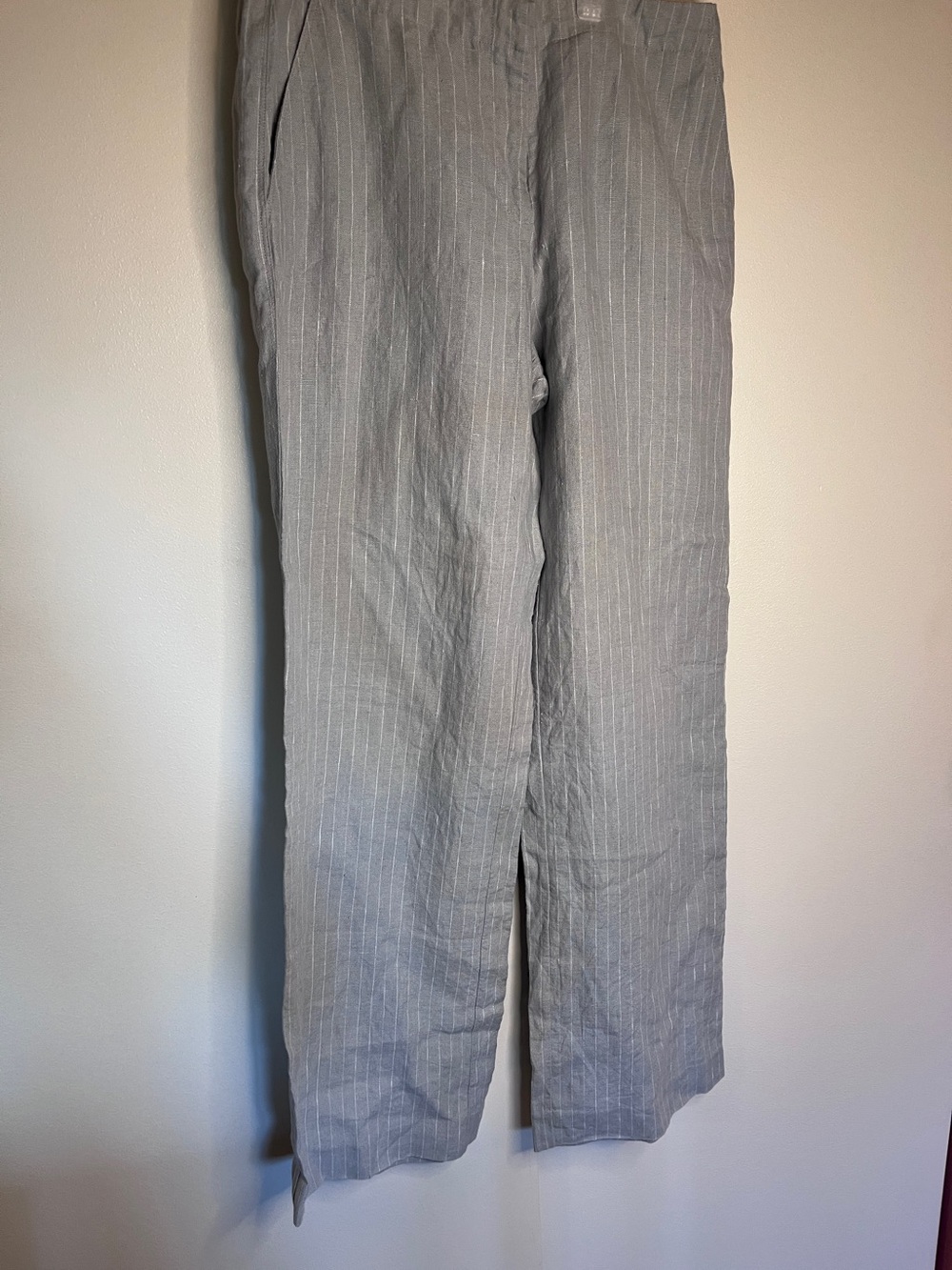 Pin Striped Grey Linen Pants by Pure Collection